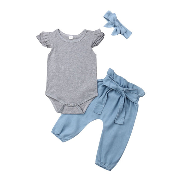 Newborn Baby Girl Clothes  3Pcs Set