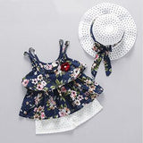 6-24M shorts suit + sun hat set