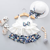 6-24M shorts suit + sun hat set