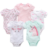 5Pcs Newborn Baby Girl Jumpsuits