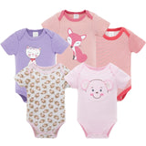5Pcs Newborn Baby Girl Jumpsuits