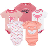 5Pcs Newborn Baby Girl Jumpsuits