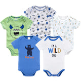 5Pcs Newborn Baby Girl Jumpsuits