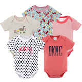 5Pcs Newborn Baby Girl Jumpsuits