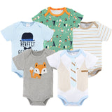 5Pcs Newborn Baby Girl Jumpsuits