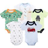5Pcs Newborn Baby Girl Jumpsuits