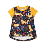 Kids Baby Girls Shirts Tops T-shirt 1-6Y