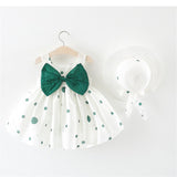 Baby Girl  Dresses+Sunhat Two Colors