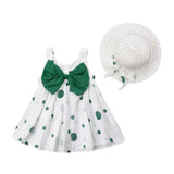 Baby Girl  Dresses+Sunhat Two Colors