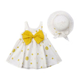 Baby Girl  Dresses+Sunhat Two Colors