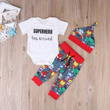 3pcs Boy Girl Cotton Outfits