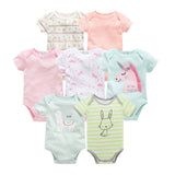 7pcs/lot Baby Bodysuits 100% Cotton