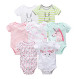 7pcs/lot Baby Bodysuits 100% Cotton