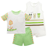 Newborn Boys Rompers Suit Infant Bodysuits+Pants+T-shirts Set 0-24M