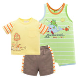 Newborn Boys Rompers Suit Infant Bodysuits+Pants+T-shirts Set 0-24M
