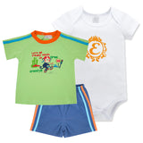 Newborn Boys Rompers Suit Infant Bodysuits+Pants+T-shirts Set 0-24M