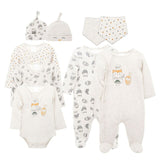 9PCS Newbonrn Baby Clothes