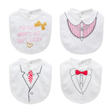 4PCS Baby Bibs  0-9M